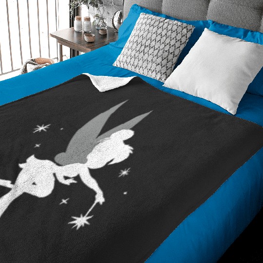 Disney Peter Pan Tinker Bell Wand And Stars Pocket Long Sleeve Baby Blankets