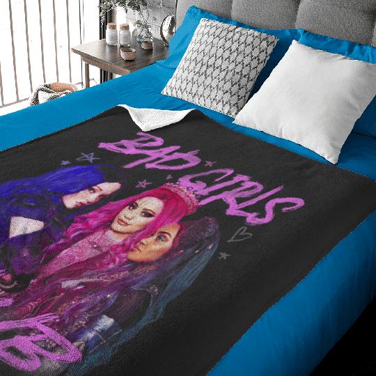 Disney Descendants 3 Bad Girls Club Group Poster Baby Blankets