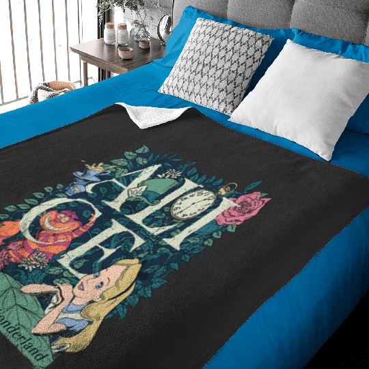 Disney Alice in Wonderland Modern Storybook Baby Blankets