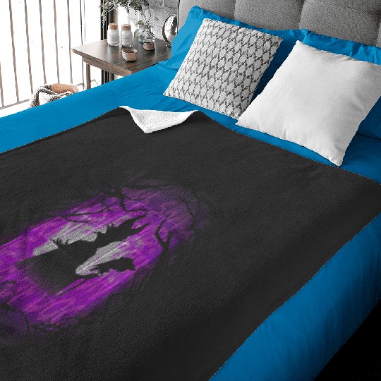 Disneys sleeping beauty maleficent purple hue silhouette Baby Blankets