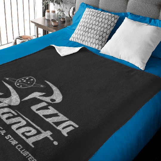 Disney Pixar Toy Story Pizza Planet Distressed Logo Baby Blankets