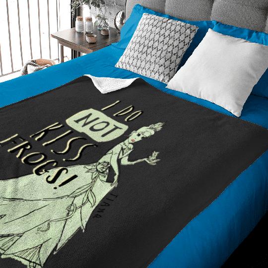 Disney Princess Tiana I Do Not Kiss Frogs Baby Blankets