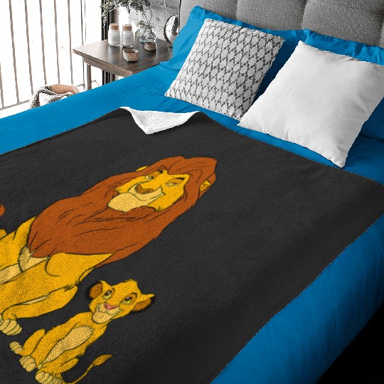 Disney The Lion King Young Simba and Mufasa Baby Blankets