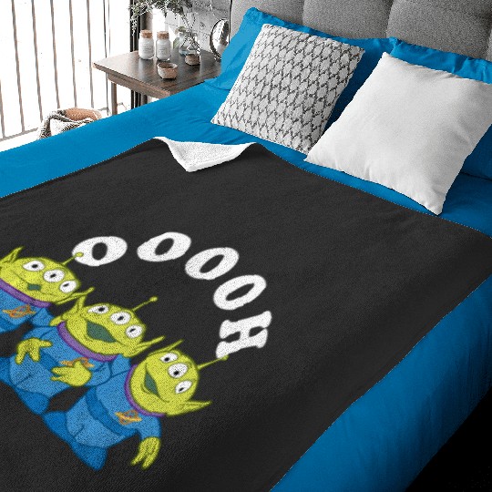 Disneys Pixars toy story ooohhh alien trio portrait long sleeve Baby Blankets