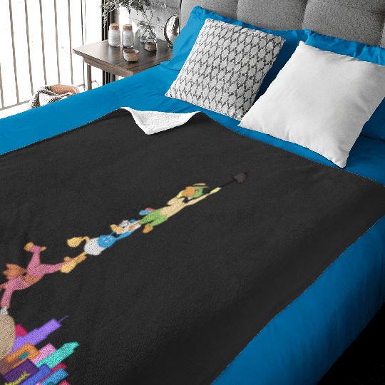 Three Caballeros Skylines  SALE!! Mickey Retro Disney Shirt, Mickey Checkered Shirt, Vintage Disney, Retro Mickey, Mickey Gift S-5XL Baby Blankets