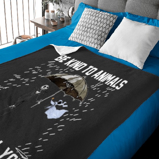 Love Movie The Nightmare Before Christmas Be Kind To Animals Or I'll Kill You Jack Skellington  : The nightmare dog zero , Nightmare Zero Dog Shirt ,  Zero Nightmare Before Christmas Disney Halloween Baby Blankets