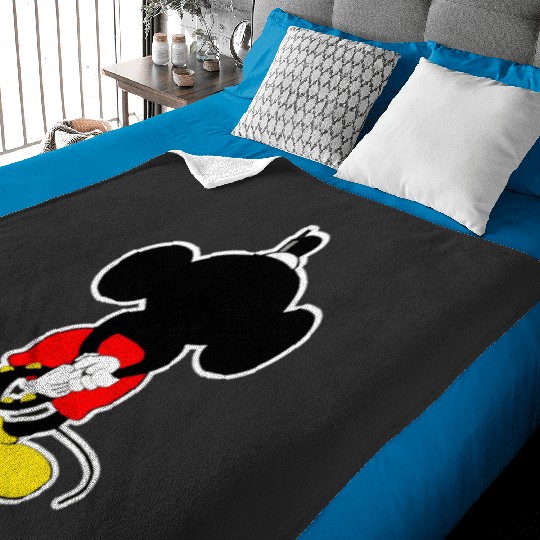 Liam Gallagher - Mouse Art  SALE!! Mickey Retro Disney Shirt, Mickey Checkered Shirt, Vintage Disney, Retro Mickey, Mickey Gift S-5XL Baby Blankets