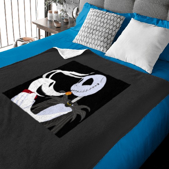 the nightmare before christmas jack and zero best buds Laptop Skin: The nightmare dog zero , Nightmare Zero Dog Shirt ,  Zero Nightmare Before Christmas Disney Halloween Baby Blankets