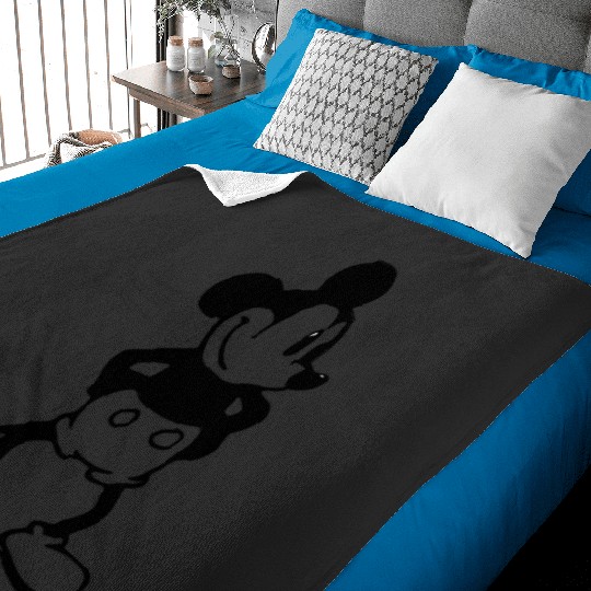 Steam Boat Willie  1SALE!! Mickey Retro Disney Shirt, Mickey Checkered Shirt, Vintage Disney, Retro Mickey, Mickey Gift S-5XL Baby Blankets