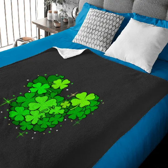 Happy St Patricks Day Mickeymouse  SALE!! Mickey Retro Disney Shirt, Mickey Checkered Shirt, Vintage Disney, Retro Mickey, Mickey Gift S-5XL Baby Blankets