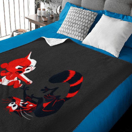 Disney Pixar Incredibles Angry Jack-Jack Vs. Racoon Baby Blankets