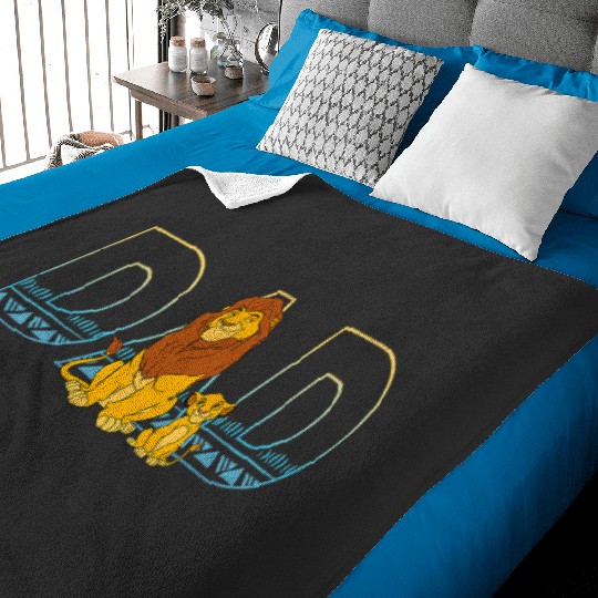 Disney The Lion King Simba and Mufasa Dad Baby Blankets