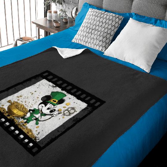 Steamboat Willie St Patricks day  SALE!! Mickey Retro Disney Shirt, Mickey Checkered Shirt, Vintage Disney, Retro Mickey, Mickey Gift S-5XL Baby Blankets