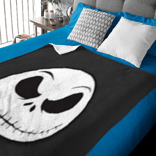 jack skellington print Sticker: The nightmare dog zero , Nightmare Zero Dog Shirt ,  Zero Nightmare Before Christmas Disney Halloween Baby Blankets