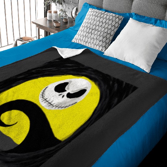 Jack Skellington  4: The nightmare dog zero , Nightmare Zero Dog Shirt ,  Zero Nightmare Before Christmas Disney Halloween Baby Blankets