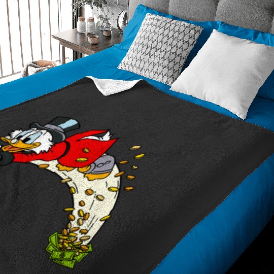 Duck tales Scrooge McDuck money swimming 80s  2SALE!! Mickey Retro Disney Shirt, Mickey Checkered Shirt, Vintage Disney, Retro Mickey, Mickey Gift S-5XL Baby Blankets