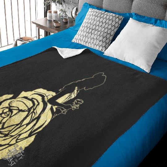 Disneys Beauty The Beast Belle Golden Dress Graphic Baby Blankets