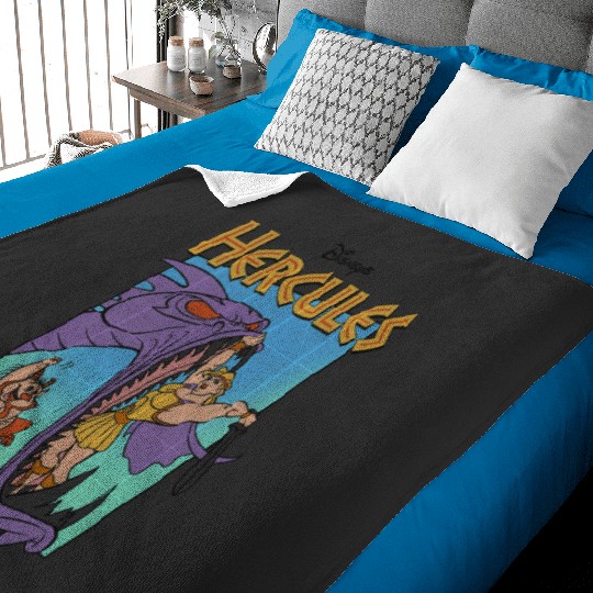 Disney Hercules Hydra Battle Retro Classic Movie Poster Baby Blankets