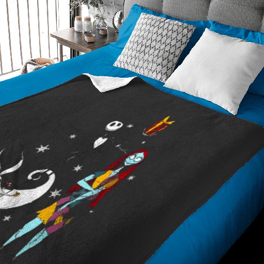 Neon Moon  : The nightmare dog zero , Nightmare Zero Dog Shirt ,  Zero Nightmare Before Christmas Disney Halloween Baby Blankets