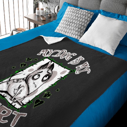 Frankenweenie My Dog is my Heart   : The nightmare dog zero , Nightmare Zero Dog Shirt ,  Zero Nightmare Before Christmas Disney Halloween Baby Blankets