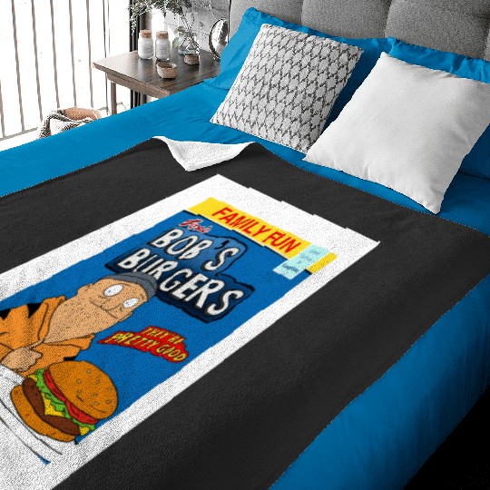Bobs Burgers cereal Baby Blankets