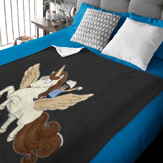 Bobs-Burgers-Tina-Coffee-Pegasus  T  T-Shirt Baby Blankets