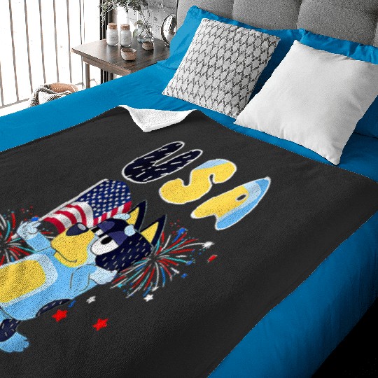 4th  July Red White And Blue America  : Bobs Burgers Family Shirt, Bobs Burgers Vintage Baby Blankets