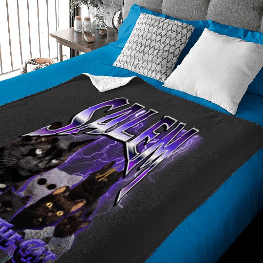 90s Salem The Cat Bootleg Shirt  : Bobs Burgers Family Shirt, Bobs Burgers Vintage Baby Blankets