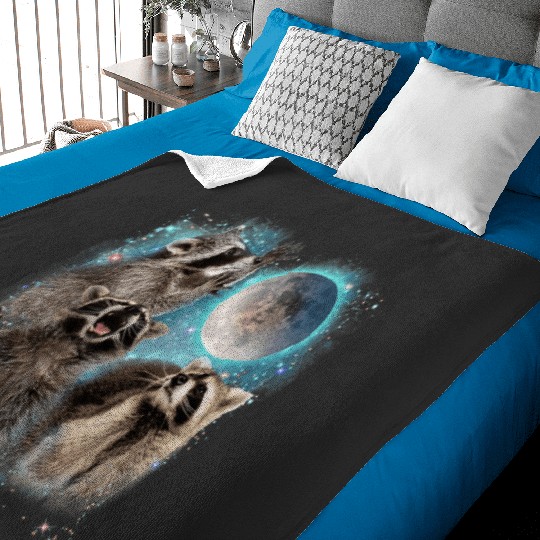 3 Racoon Moon Howling Raccoon Head Funny For Men1: Bobs Burgers Family Shirt, Bobs Burgers Vintage Baby Blankets