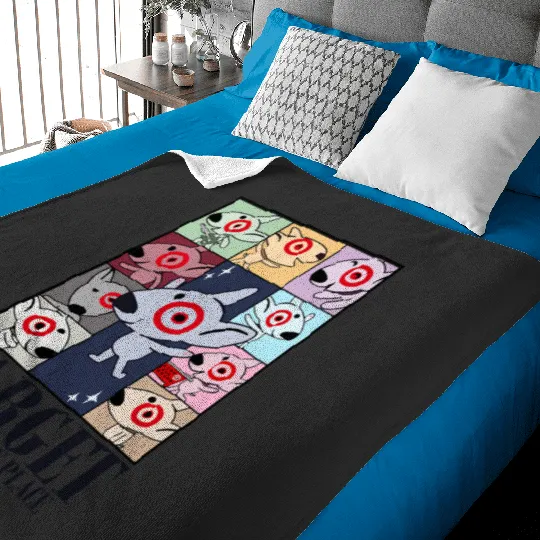 Bullseye Dog Target Team Member eras tour  1 Baby Blankets