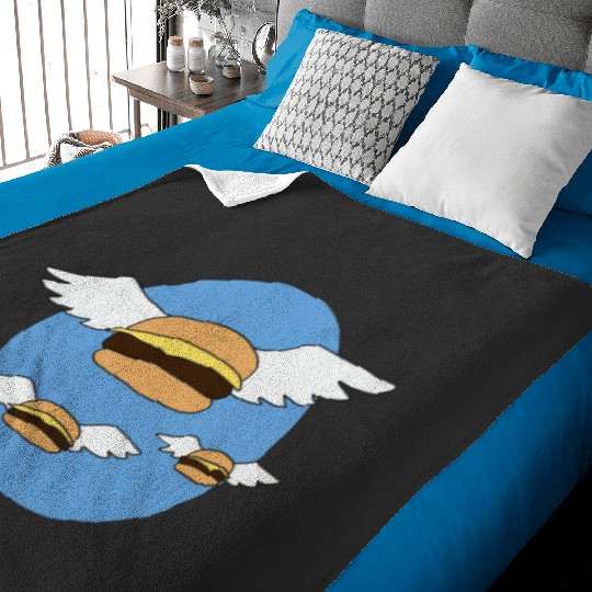 Flying Burgers: Bobs Burgers Family Shirt, Bobs Burgers Vintage Baby Blankets