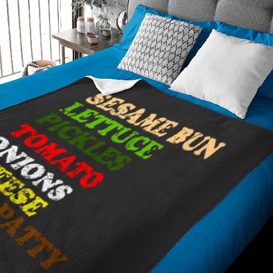 Funny Burger Hamburer Diet Fast Food Gift  : Bobs Burgers Family Shirt, Bobs Burgers Vintage Baby Blankets