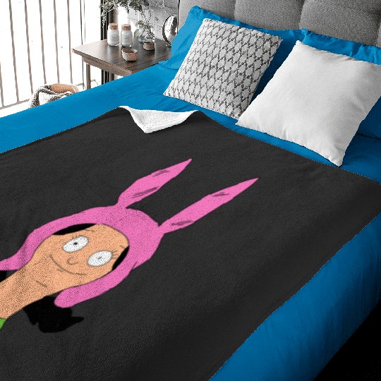 Louise - Bunny Hat  : Bobs Burgers Family Shirt, Bobs Burgers Vintage Baby Blankets