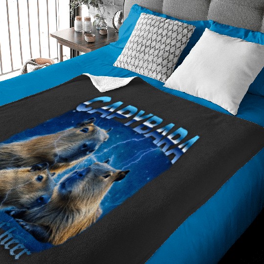 Capybara Bootleg Vintage Funny  : Bobs Burgers Family Shirt, Bobs Burgers Vintage Baby Blankets