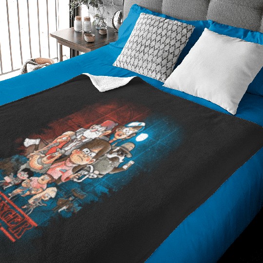 Gravity Falls Stranger falls   : Bobs Burgers Family Shirt, Bobs Burgers Vintage Baby Blankets