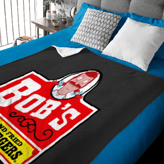 Bob_s Old Fried Burgers  : Bobs Burgers Family Shirt, Bobs Burgers Vintage Baby Blankets