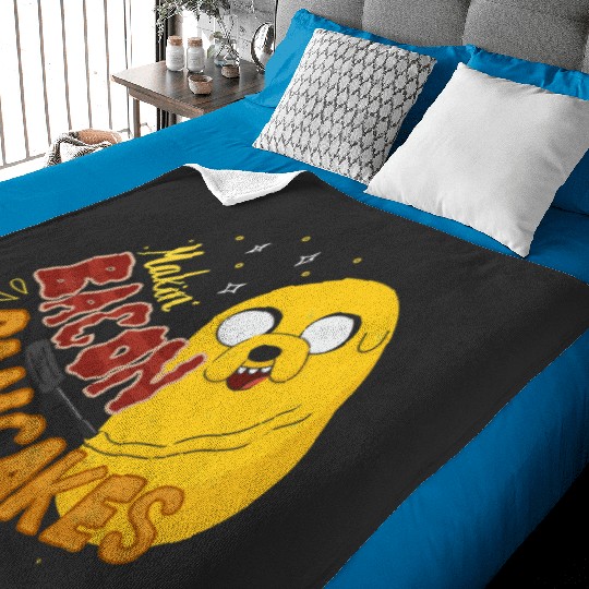 Makin Bacon Pancakes - Jake The Dog  : Bobs Burgers Family Shirt, Bobs Burgers Vintage Baby Blankets