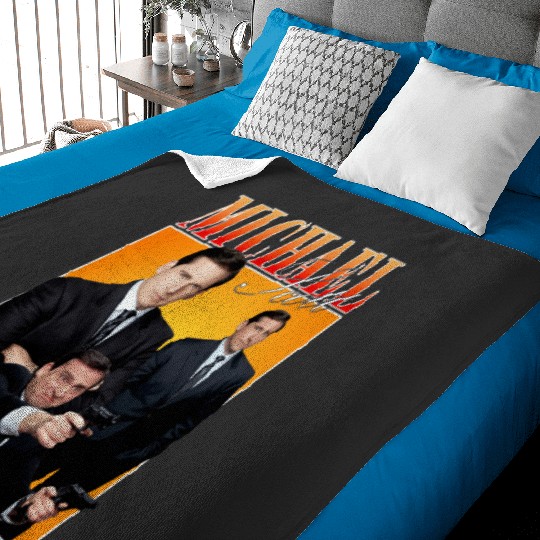 Michael Scott Homage Tee Premium 1: Bobs Burgers Family Shirt, Bobs Burgers Vintage Baby Blankets