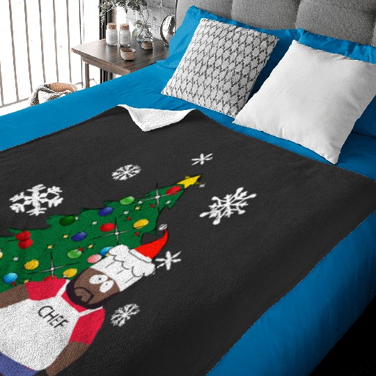 Chef Around The Christmas Tree South Park  1: Bobs Burgers Family Shirt, Bobs Burgers Vintage Baby Blankets