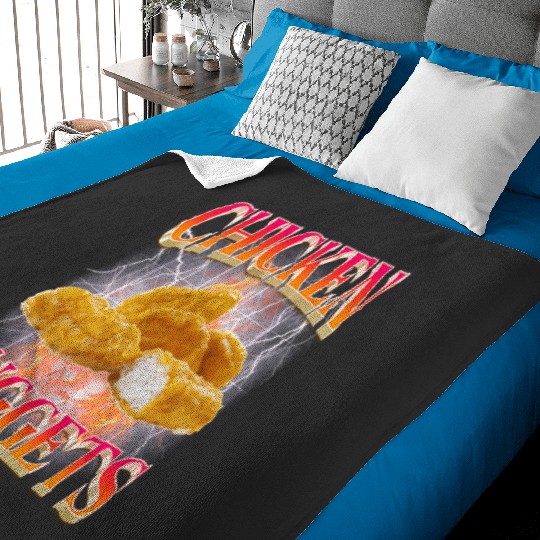 Funny Chicken Nuggets Bootleg 90s Vintage  : Bobs Burgers Family Shirt, Bobs Burgers Vintage Baby Blankets