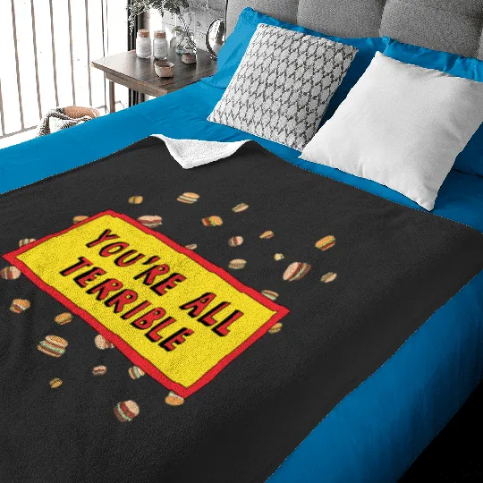 Youre All Terrible Burgers  : Bobs Burgers Family Shirt, Bobs Burgers Vintage Baby Blankets