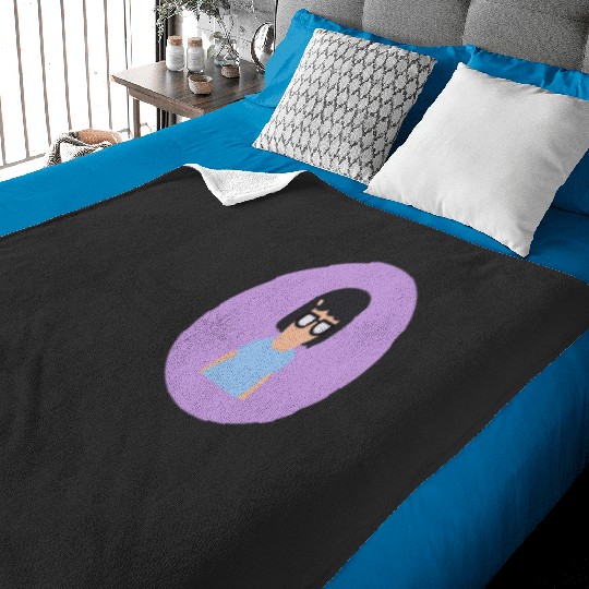 Tina  12: Bobs Burgers Family Shirt, Bobs Burgers Vintage Baby Blankets