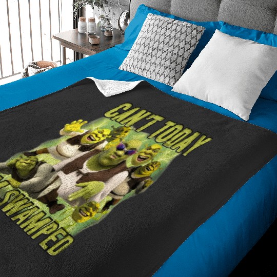 Shrek Cant Today Im Swamped  : Bobs Burgers Family Shirt, Bobs Burgers Vintage Baby Blankets