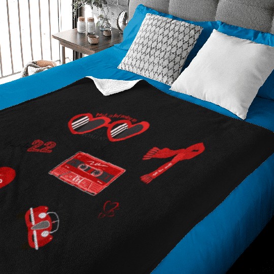Discover RED- Taylor albumpack Baby Blankets