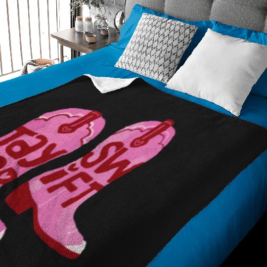 Discover Taylor cowgirl boots Baby Blankets