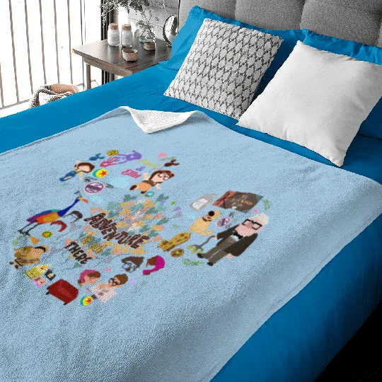 Up Movie  Baby Blankets, Adventure Is Out There Baby Blankets, Disney Up Baby Blankets