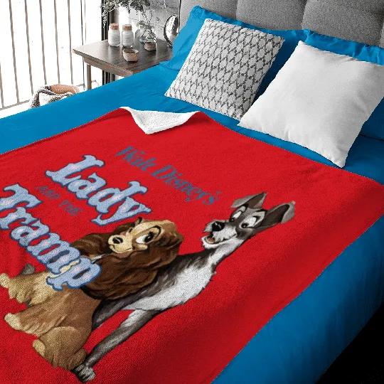 Lady and the Tramp Baby Blankets, Disney Lady and the Tramp Retro Baby Blankets