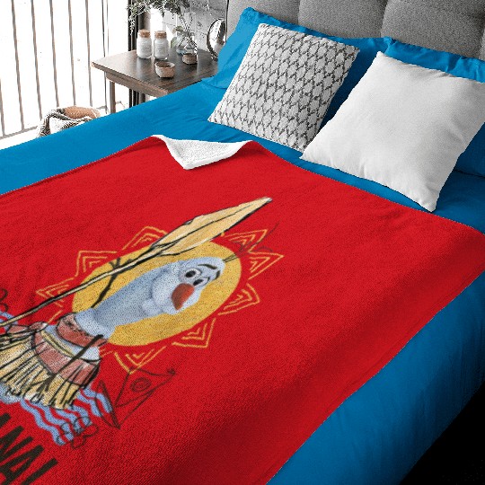 Funny Disney Olaf Presents Moana Baby Blankets, I Am Moana Bella Canvas Baby Blankets, Disney Vation Baby Blankets