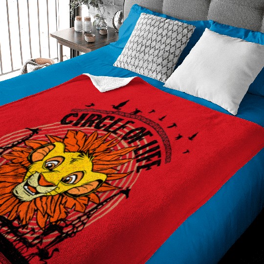 Disney The Lion King 30th Anniversary Simba Circle Of Life Baby Blankets