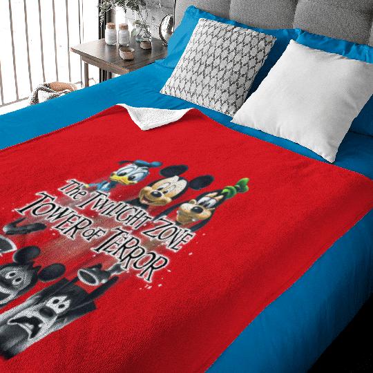 Retro Disney The Twilight Zone Tower Of Terror  Baby Blankets, Tower of Terror Ride Baby Blankets